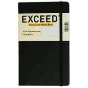 Exceed Medium Journal, Narrow Ruled, 120 Pages, 5" x 8.25", Black, 86500