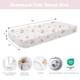 thumbnail image 5 of Plushii Baby Crib Sheets Fitted 2 Pack for Boys & Girls, 52'’ x 28'' Soft Microfiber Toddler Bed Sheets for Standard Crib & Toddler Mattresses (Daisies), 5 of 6