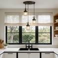 thumbnail image 4 of YANSUN 11.8 in Matte Black 3-Light Cluster Pendant Light, Farmhouse Industrial Hanging Lamp with Furnace Glass Shades, Adjustable Height for Dining Room, Kitchen Island, 4 of 8