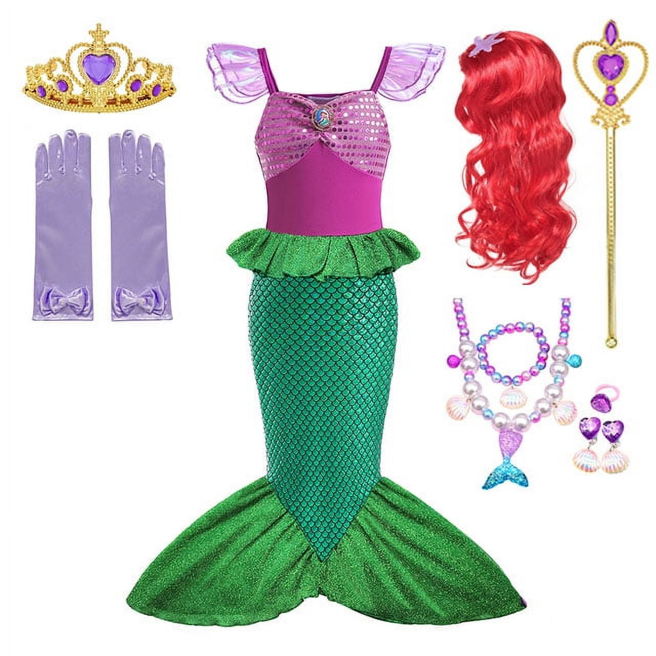 Cosplay La Petite Sirene Robe Cosplay Tenue Sirene Fille La Petite