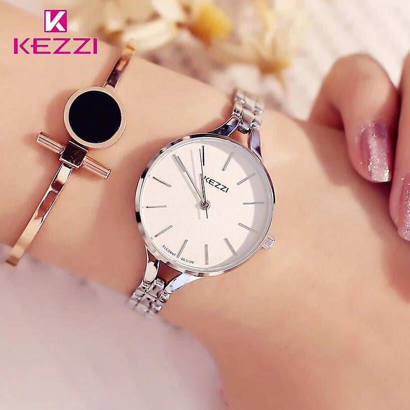 Kezzi Luxury Brand Watches Women Waterproof Stainless Steel Quartz Watch Roman Scale Multi Cutting Surface Mirror Watch Walmart