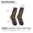 thumbnail image 2 of Picia Neon Bar Drinks Print Athletic Socks for Men & Women – Cushioned Moisture-Wicking Crew Socks for Sports, Running, and Training, Soft & Breathable Size 5-11, 2 of 6
