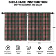 thumbnail image 2 of Blackout Kids Curtains,Red and Green Checkered Pattern Children's Insulated Curtains Set Of 2,Bedroom Essentials,Toddler Room Decor 52"x63", 2 of 5