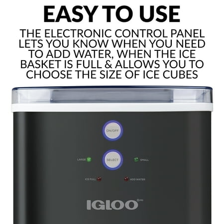 Igloo - 33-Pound Automatic Portable Countertop Ice Maker Machine