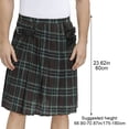 thumbnail image 3 of Vjnyvs Scottish Plaid Kilt Scottish Pleated Tartan Skirt Kilts Clothing Traditional Skirt for Men, 3 of 7