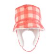 thumbnail image 1 of FlapJackKids - Winter Bucket Hat - Pink Buffalo Checkers - Medium 2 - 4Y, 1 of 3