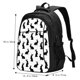 thumbnail image 5 of Fotbe Black Rabbit Mochila con Estampado y Puerto USB para Hombre y Mujer, Mochila Antirrobo, Mochila de Viaje, Mochila Escolar, Mochila Universitaria, 5 of 7