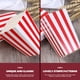 thumbnail image 4 of 10pcs palomitos de palomitas de maíz posee rayas de moda Popcorn Storage Contenedor de palomitas de palomitas de maíz, 4 of 4