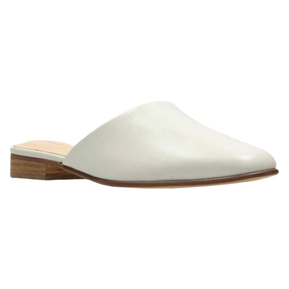 clarks pure flat mint leather