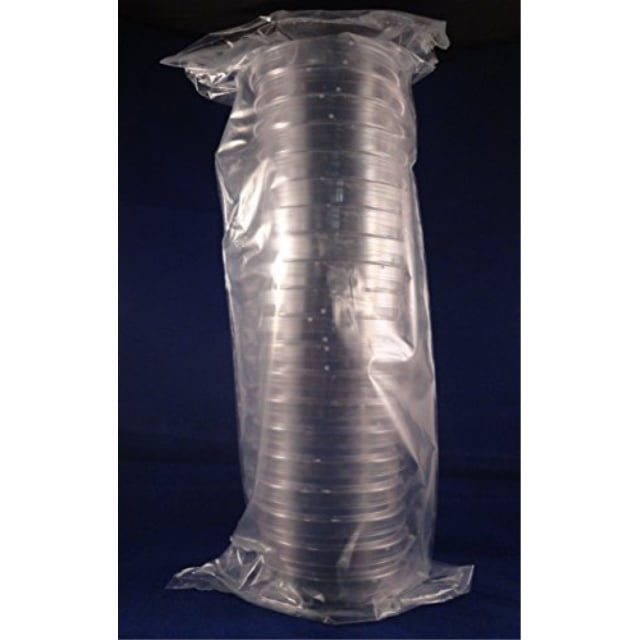 20 pack sterilized petri dishes, 100 millimeter diameter
