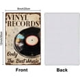 thumbnail image 2 of Vinyl Records Metal Signs Musical Theme Tin Signs Only The Best Music Vintage Tin Signs Vintage Wall Art for DIY Bar Man Cave Club Living Room Bedroom Music Room Retro Decor, 2 of 7