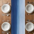 thumbnail image 6 of Navy Blue Ombre Table Runner - 60 Inch Long, Kitchen Dining Table Runner Dresser Scarves, Modern Abstract Art Ocean Oil Painting Farmhouse Decor for Coffee Tables Wedding Party Banquet, 6 of 8