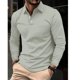thumbnail image 5 of pstuiky Camisas casuales de manga larga para hombre, Camisa blusa de manga larga con cuello alto y botones estilo casual a la moda para hombre tops de invierno para hombre xxl, 5 of 5