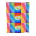 thumbnail image 1 of Rainbow Heaven LGBT Butterfly Throw Blanket, Super Soft Anti-Pilling Flannel Bed Blankets, 40"x30", 1 of 8
