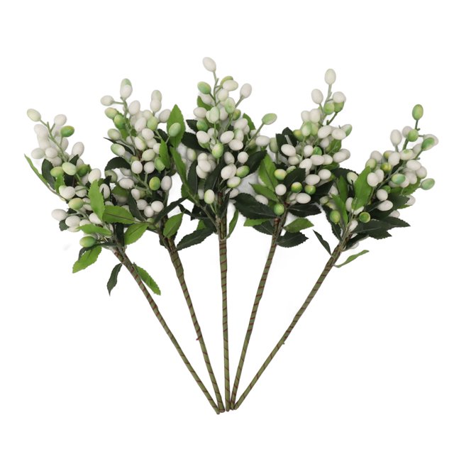 Artificial Plants, Artificial Berries Artificial Pip Berry Stems Desktop Decor for Home Weddings