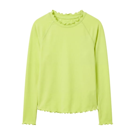 Ocean Gear Girls Swim Long Sleeve Rash Guard, Sizes 4-18
