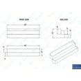 thumbnail image 6 of AmGood 36 in. Double Tier Stainless Steel Speed Rail Rack for Commercial Bars, NSF, 6 of 6