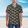 thumbnail image 2 of Vsdgher Owls In Cartoon Style Print Men's Hawaiian Shirts Button Down Tropical Holiday Beach Shirts Vacation Clothes -Medium, 2 of 7