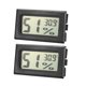 thumbnail image 5 of Uxcell Medidor de Temperatura y Humedad Digital Pantalla LCD Celsius Negro, 2 Paquete, 5 of 5