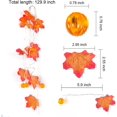thumbnail image 4 of Zukuco Maple Leaves String Lights Pumpkin, 20 ft 240 Led Battery Operated Fall Garland Lights for Thanksgiving Christmas Indoor Outdoor Garden Party Decoration, 4 of 7