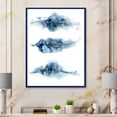 thumbnail image 2 of Designart 'Abstract Of Clouds Dark Blue Colored V' Modern Framed Canvas Wall Art Print, 2 of 4