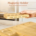thumbnail image 4 of Juego de tablas de charcutería SMIRLY Large Cheese Bamboo con accesorios, 4 of 9
