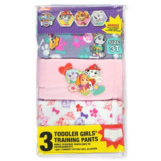 PAW Patrol Paw Patrol Training Pants, 3 Pack (Toddler Girls