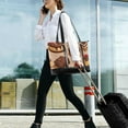 thumbnail image 5 of FORMRS Canvas Laptop Tote Bag for Women with 15.6" Computer Compartments Shoulder Handbag, Creamy Cake, 5 of 7