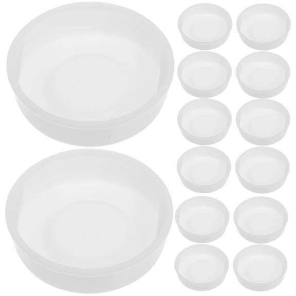 Masteelf 20 Pcs Mailing Tube End Caps 4.00X4.00X1.10CM White