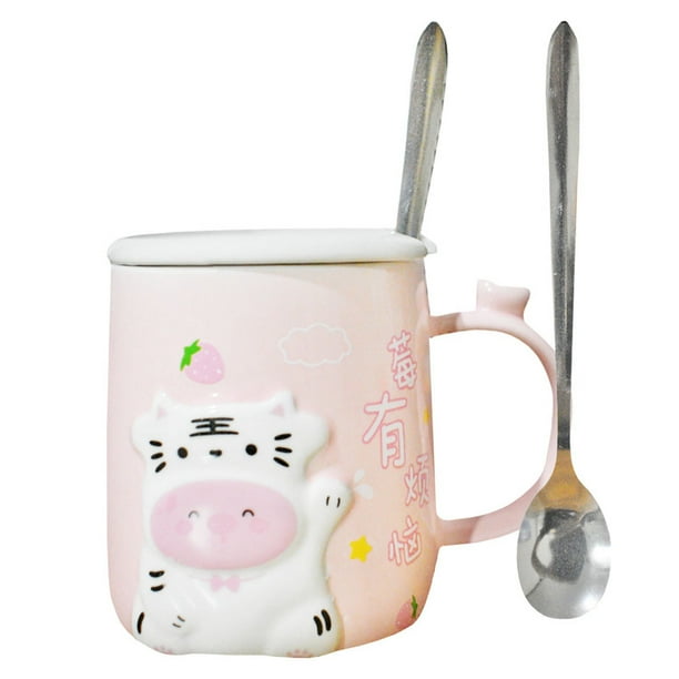 Taza de Ceramica Importacion Cerdito Disfraz de Vaca 240 ml