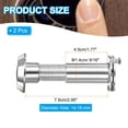 thumbnail image 2 of Uxcell Door Viewer Peephole for Enhanced Security in Homes, Offices, and Hotels Silver 45-75 mm, 2 of 7