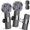 Black, variant on (2 Tx + 1 Rx )Mini Mic Pro Wireless Lavalier Microphone for iPhone and Android, Wireless Mini Microphone, Clear Voice, Noise Canceling, Tie Microphone for TikTok, YouTube and Interviews