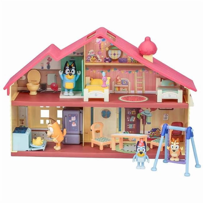 Casa De Juguete Y Coche Familiar De Bluey - Incluye Figuras, Muebles Y Accesorios