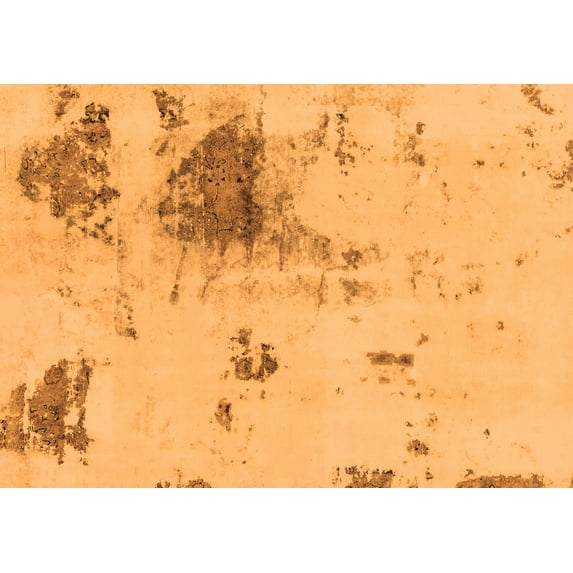 Ahgly Company Indoor Rectangle Abstract Orange Modern Area Rugs, 5' x 8'