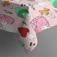 thumbnail image 4 of Pink Mushroom Cartoon Light Pattern Rectangle Tablecloth 60"x120",Waterproof Polyester Rectangle Table Cloth, Wipeable Spillproof Polyester Tablecloth for Dining, Camping, Indoor and Outdoor, 4 of 6