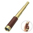 thumbnail image 2 of Telescope Brass Spyglass Pirate Monocular, Waterproof Pocket Mini Telescope Monocular, 25x30 Zoomable Collapsible Vintage Monocular for Navigation Voyage View Watching Games Travel Hiking Hunting, 2 of 8