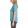 thumbnail image 2 of Matty M Ladies' French Terry Tee - Round Neck T-Shirt, Light Teal - Small, 2 of 3