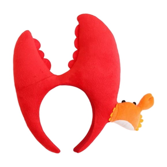 Bonita diadema con garra de cangrejo, Adorable diadema Accesorios para peinados, tocado, aro de pelo de felpa para fiesta de cumpleaños de niños
