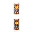 thumbnail image 2 of Seitruly Altavoz inalámbrico Clear Mecha Style Stereo Audio Music Player para camping Rhythm Speaker Naranja 2piezas, 2 of 6