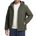 thumbnail image 2 of Iceglad Men's Thicker jacket Windbreaker, Full Zip Polyester Filled Sports Jacket with Pockets, Durable Outdoor Casual Outerwear for Fall Winter Layering, 2 of 8