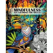 Mindfulness Coloring Book for Adults: Amazing Zen and Mandala Animals (Paperback)