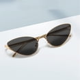 thumbnail image 4 of Trendy Cat Eye Sunglasses Sleek Metal Frame Perfect for Daily Wear-USA, 4 of 8
