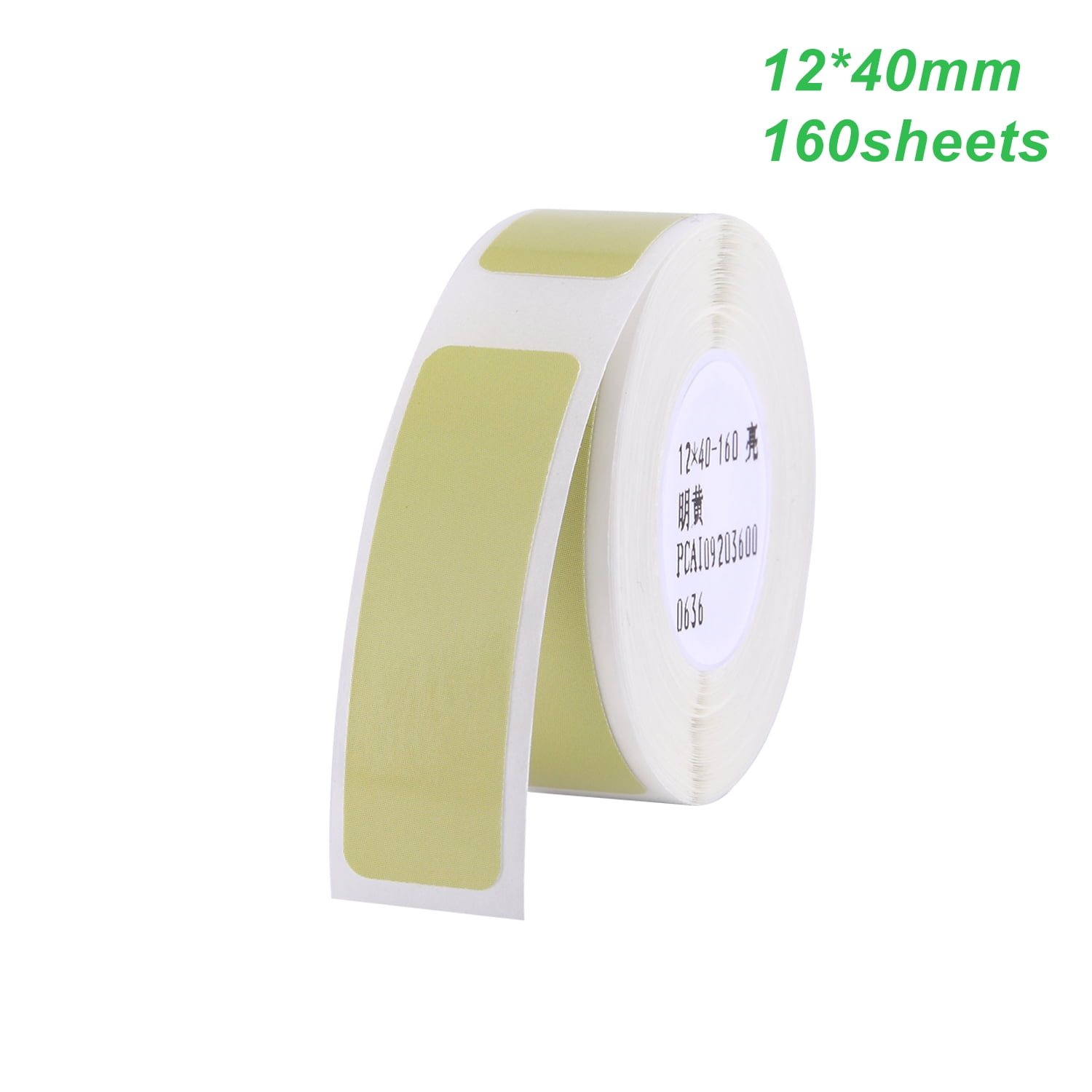 Thermal Printing Label Paper Barcode Price Size Name Blank Labels Waterproof Tear Resistant 12*40mm 160pcs/roll for Home Organizer Supermarket Store ...