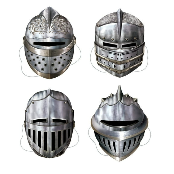 Beistle Set of 4 Knight Masks Party Medieval Masks Costume Accessory