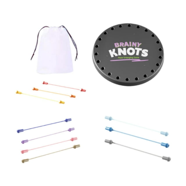 Juguete para desenredar cuerda, juguete educativo temprano, juguete con lazo de cuerda Multicolor para niños, juguete mental, juego de mesa,