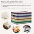 thumbnail image 5 of Coolnut 2 Pack Fabric Storage Basket Mexican Serape Stripes Closet Storage Bins with Handles Foldable Baskets for Shelves Toy Organizer Home Office Decor Gifts, 5 of 7
