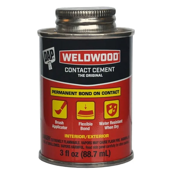 DAP Weldwood 3 oz Tan Original Contact Cement Adhesive Can