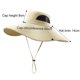 thumbnail image 2 of Sombreros de sol de ala ancha Sombrero de cubo transpirable para pescar, caminar, acampar, 2 of 5