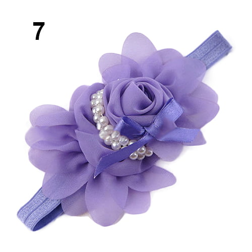 Details about   5pcs Lovely Hair Band Baby Girl's Headbands Chiffon Hair Flower Item 