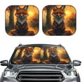 thumbnail image 2 of Yiaed Sunset Maple Tree Fox Print Car Front Windshield Sun Shade,Foldable Anti-UV Car Sunshade for Front Window for Most Vehicles-Large, 2 of 5